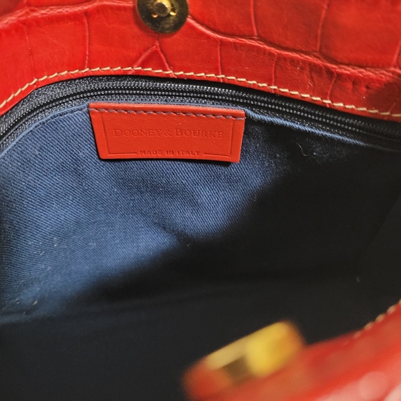 Dooney Bourke Mini Croco Embossed Tassle Bag - Picture 9 of 15